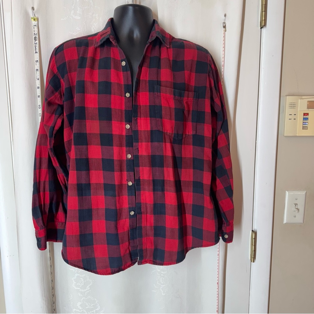 Vintage Bonkers Red and Black Plaid Shirt
